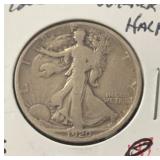 1920-D WALKING LIBERTY HALF DOLLAR (90% SILVER)