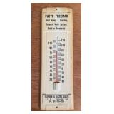 METAL THERMOMETER-"FLOYD FREEMAN/CLOVERDALE, IN"
