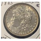 1885 MORGAN SILVER DOLLAR ***MS-63*** (90% SILVER)