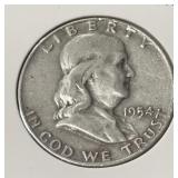 1954-D FRANKLIN HALF DOLLAR (90% SILVER)