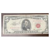 SERIES 1963 $5.00 "RED" SEAL