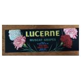 (5 COUNT) VINTAGE CRATE LABEL-"LUCERNE"