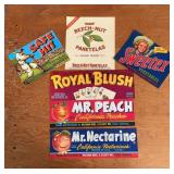 (6)VINTAGE "CIGAR" BOX LABELS