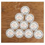 (10 COUNT)VINTAGE BOTTLE CAP-"TWIN CITY DAIRY"