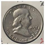 1958 "TYPE II ~ 7th EDITION" FRANKLIN HALF DOLLAR
