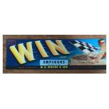 (5 COUNT) VINTAGE CRATE LABEL-"WIN"
