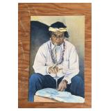 VINTAGE "UNUSED" POSTCARD-"NATIVE AMERICAN"