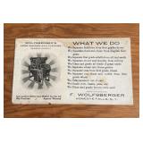 VINTAGE BUSINESS MAILER CARD