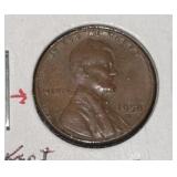 1959-D LINCOLN CENT ***CLOGGED "B" IN LIBERTY***