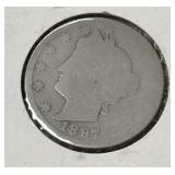 1887 LIBERTY V-NICKEL