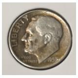 1953 ROOSEVELT DIME (90% SILVER)
