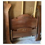 VINTAGE BED W/HEAD & FOOT BOARDS-"NOT PERFECT"