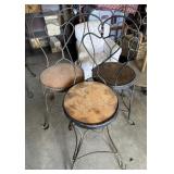 (3)"ICE CREAM" PARLOR CHAIRS