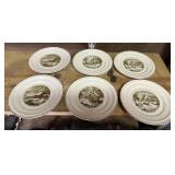 (6)"HARKERWARE" PLATES