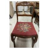 NEEDLE POINT SIDE CHAIR-CHECK OUT THE PIC