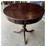 "ROUND" OCCASSIONAL TABLE W/DRAWER