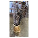 DECOR VASE W/DRIED DECOR