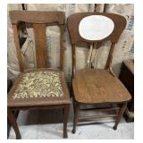 (2)VINTAGE SIDE CHAIRS-CHECK OUT THE PIC