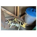 LAWN SPRINKLERS & SMALL TRASH CAN W/LID