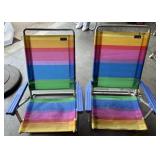 (2)FOLDING BEACH CHAIRS