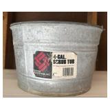 METAL SCRUB TUB