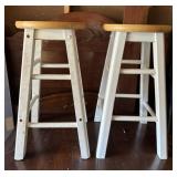 (2)BAR STOOLS-WOODEN