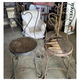 (2)"ICE CREAM" PARLOR CHAIRS