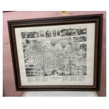FRAMED DECOR-"BIRDS EYE VIEW, GREENCASTLE, IN"