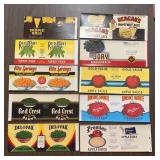 (10)VINTAGE CAN LABELS-ASSORTED/'1930-1950'
