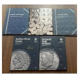 (5) 'EMPTY' COIN BOOKS