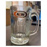 'A&W' GLASS MUG-CHECK OUT THE PIC'S