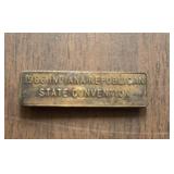 LAPEL BADGE-'1983 IDNAIAN REPUBLICAN CONVENTION'