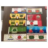 (10)VINTAGE CAN LABELS-ASSORTED/'1930~1960'