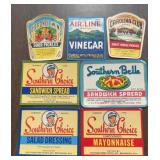 (7) VINTAGE 'PIEDMONT LABEL CO.' LABELS-ASSORTED