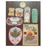 (8)VINTAGE 'PHARMACY' LABELS='1885-1925'