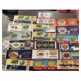 (19)VINTAGE 'CAN' LABELS-'1918-1960's'