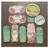 (10)VINTAGE 'PHARMACY' LABELS='1915-1930'