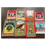 (8)VINTAGE BOX LABELS-CHECK OUT THE PIC'S