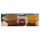 (3)'TUPPERWARE' BOWLS-ASSORTED