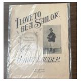 MUSIC BOOKLET/MAGAZINE-'I LOVE TO BE A SAILOR'