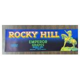 (5 COUNT) VINTAGE CRATE LABEL-'ROCKY HILL'