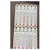 (12 COUNT)'PHILLIPS CLOVER LEAF DAIRY THERMOMETERS