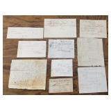 (10)VINTAGE PAPER ITEMS-'1860's'
