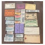 (26_'OLD'TICKET STUBS & RELATED ITEMS-ASSORTED