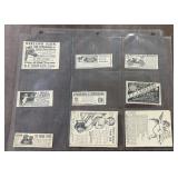 (9)VINTAGE NEWSPAPER CLIPPINGS-ADVERTISING