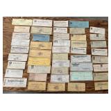 (45)'OLD' INDIANA BANK CANCELLED CHECKS-'1907-1968