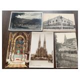 (5)VINTAGE POSTCARDS-'1920's-1930's'