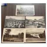 (5)VINTAGE 'REAL PHOTO' POSTCARDS-'EUROPE~1920'