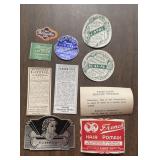 (10)VINTAGE 'LADIES PERFUME CONTAINER' LABELS