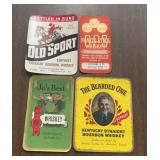 (4)VINTAGE 'WHISKEY' BOTTLE LABELS-'1906-1940'